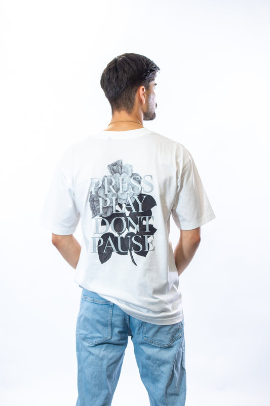 Press Play Dont Pause (White)